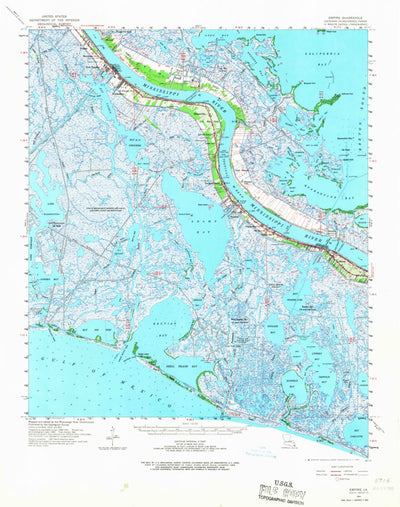 United States Geological Survey Empire, LA (1960, 62500-Scale) digital map
