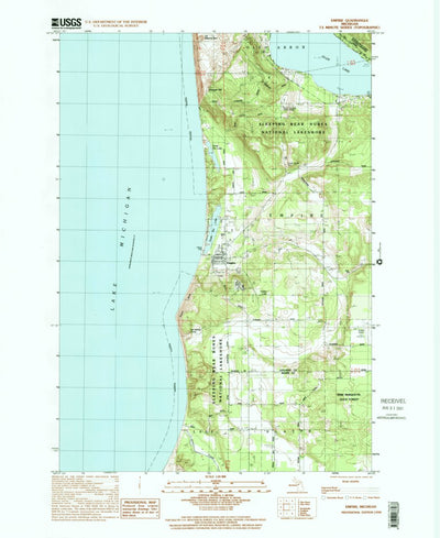 United States Geological Survey Empire, MI (1998, 24000-Scale) digital map