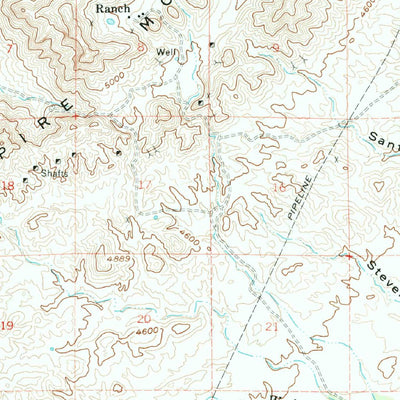 United States Geological Survey Empire Mountains, AZ (1958, 62500-Scale) digital map