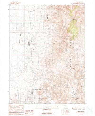 United States Geological Survey Empire, NV (1990, 24000-Scale) digital map