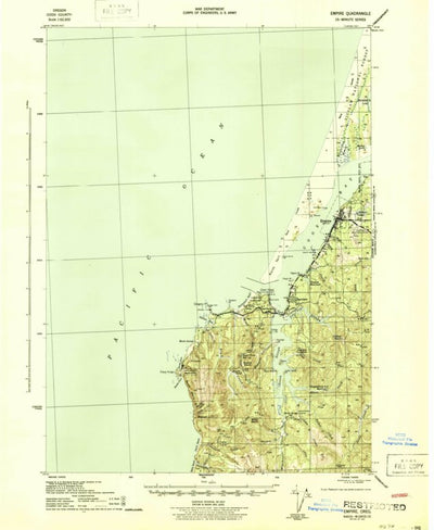 United States Geological Survey Empire, OR (1944, 62500-Scale) digital map