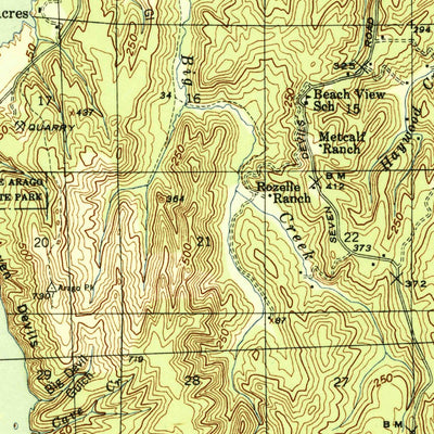 United States Geological Survey Empire, OR (1944, 62500-Scale) digital map