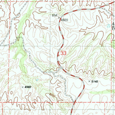 United States Geological Survey Empire Ranch, AZ (1981, 24000-Scale) digital map