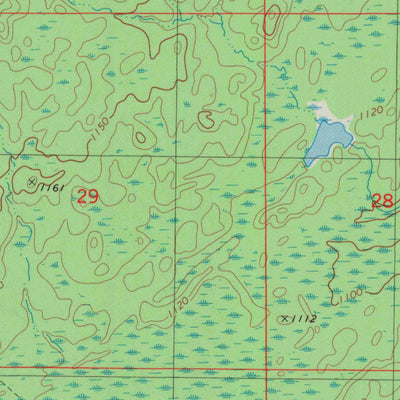 United States Geological Survey Empire Swamp, WI (1983, 24000-Scale) digital map