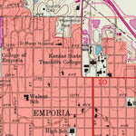 United States Geological Survey Emporia, KS (1957, 24000-Scale) digital map