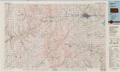United States Geological Survey Emporia, KS (1985, 100000-Scale) digital map