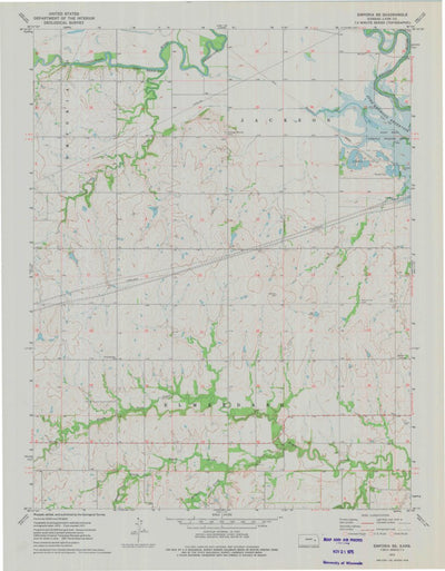 United States Geological Survey Emporia SE, KS (1973, 24000-Scale) digital map