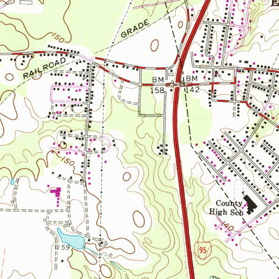 United States Geological Survey Emporia, VA (1963, 24000-Scale) digital map