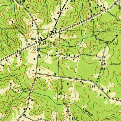 United States Geological Survey Emporia, VA-NC (1942, 62500-Scale) digital map