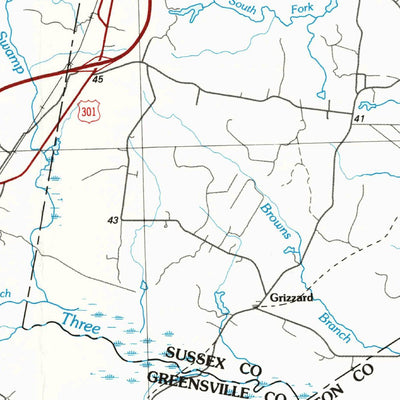 United States Geological Survey Emporia, VA-NC (1984, 100000-Scale) digital map