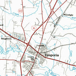United States Geological Survey Emporia, VA-NC (1984, 100000-Scale) digital map