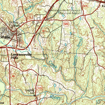 United States Geological Survey Emporia, VA-NC (1990, 100000-Scale) digital map