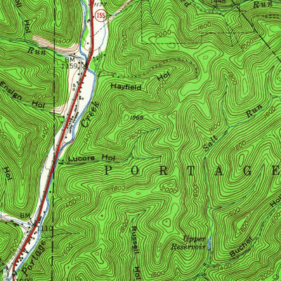 United States Geological Survey Emporium, PA (1948, 62500-Scale) digital map