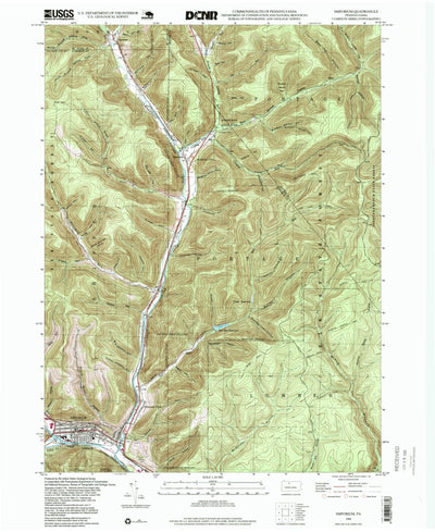 United States Geological Survey Emporium, PA (1994, 24000-Scale) digital map