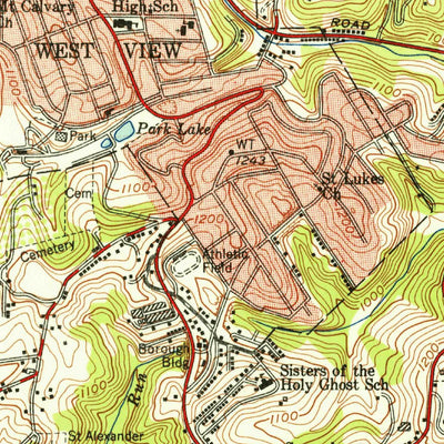 United States Geological Survey Emsworth, PA (1953, 24000-Scale) digital map
