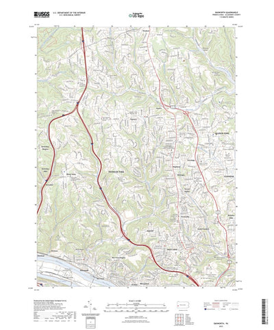 United States Geological Survey Emsworth, PA (2023, 24000-Scale) digital map
