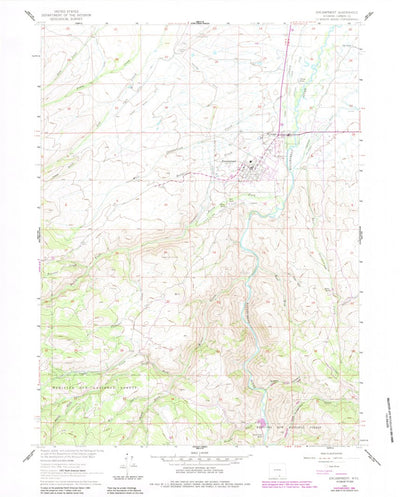 United States Geological Survey Encampment, WY (1961, 24000-Scale) digital map