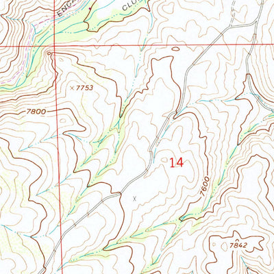 United States Geological Survey Encampment, WY (1961, 24000-Scale) digital map