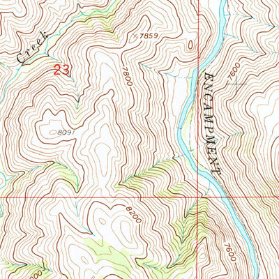 United States Geological Survey Encampment, WY (1961, 24000-Scale) digital map