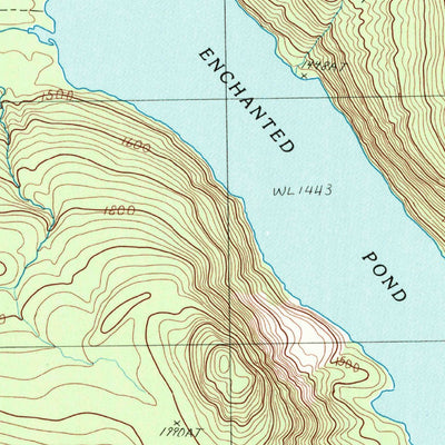 United States Geological Survey Enchanted Pond, ME (1989, 24000-Scale) digital map