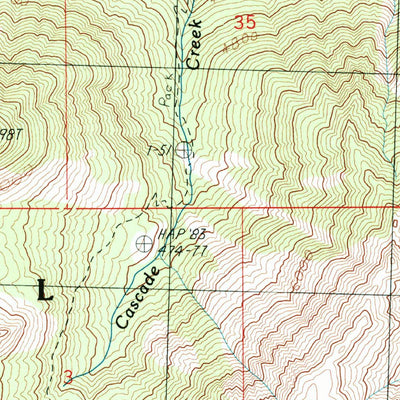 United States Geological Survey Enchantment Lakes, WA (1989, 24000-Scale) digital map