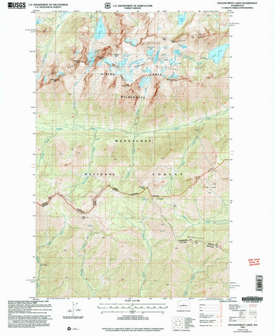 United States Geological Survey Enchantment Lakes, WA (2003, 24000-Scale) digital map
