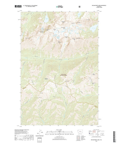 United States Geological Survey Enchantment Lakes, WA (2020, 24000-Scale) digital map