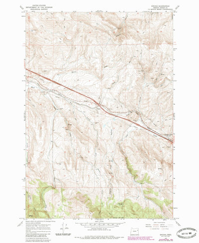 United States Geological Survey Encina, OR (1967, 24000-Scale) digital map