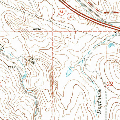 United States Geological Survey Encina, OR (1993, 24000-Scale) digital map