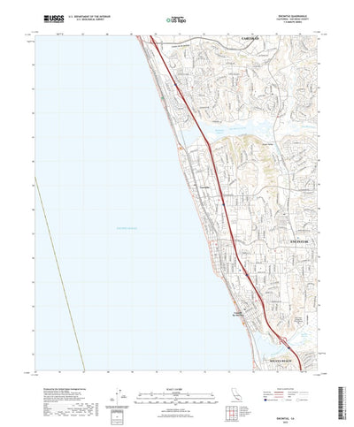 United States Geological Survey Encinitas, CA (2022, 24000-Scale) digital map