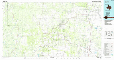 United States Geological Survey Encino, TX (1985, 100000-Scale) digital map