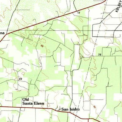 United States Geological Survey Encino, TX (1992, 100000-Scale) digital map