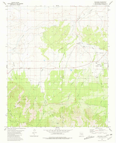 United States Geological Survey Encinoso, NM (1981, 24000-Scale) digital map