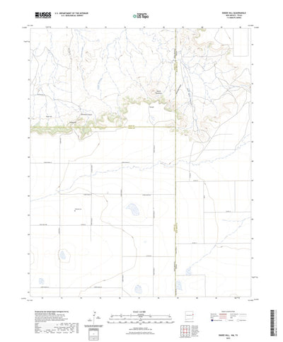 United States Geological Survey Endee Hill, NM (2023, 24000-Scale) digital map
