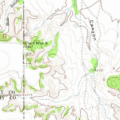 United States Geological Survey Endee Hill, NM-TX (1971, 24000-Scale) digital map