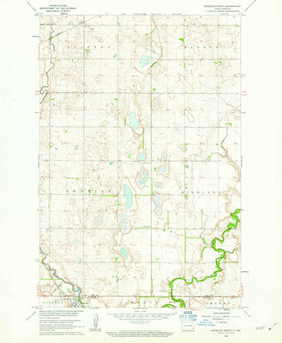 United States Geological Survey Enderlin North, ND (1961, 24000-Scale) digital map