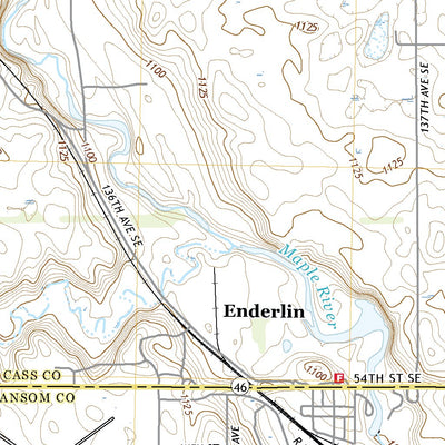 United States Geological Survey Enderlin North, ND (2020, 24000-Scale) digital map