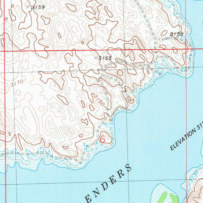 United States Geological Survey Enders, NE (1973, 24000-Scale) digital map