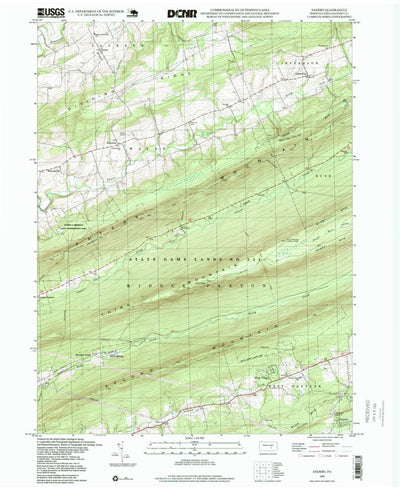 United States Geological Survey Enders, PA (1995, 24000-Scale) digital map