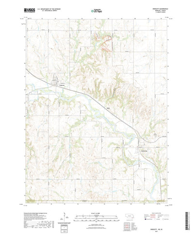 United States Geological Survey Endicott, NE (2021, 24000-Scale) digital map