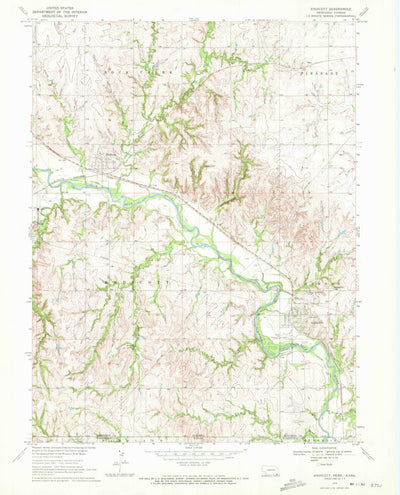 United States Geological Survey Endicott, NE-KS (1970, 24000-Scale) digital map