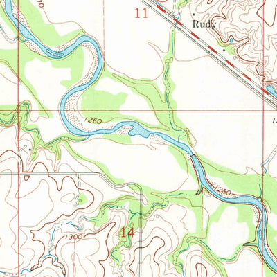 United States Geological Survey Endicott, NE-KS (1970, 24000-Scale) digital map