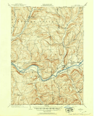 United States Geological Survey Endicott, NY (1901, 62500-Scale) digital map