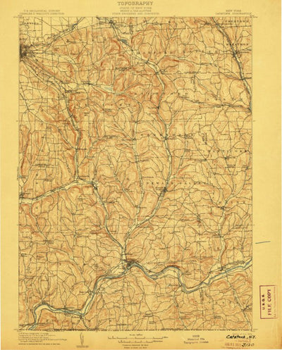 United States Geological Survey Endicott, NY (1906, 125000-Scale) digital map