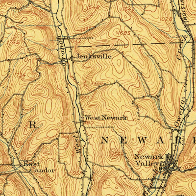 United States Geological Survey Endicott, NY (1906, 125000-Scale) digital map