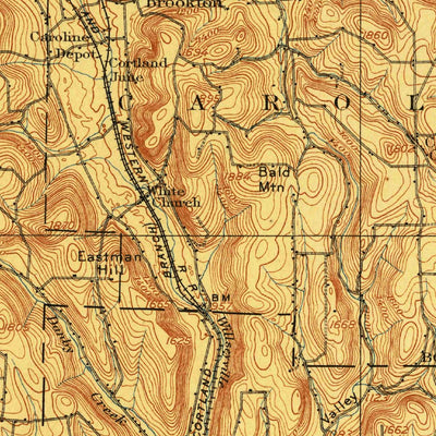 United States Geological Survey Endicott, NY (1906, 125000-Scale) digital map