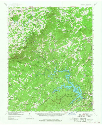 United States Geological Survey Endicott, VA (1957, 62500-Scale) digital map
