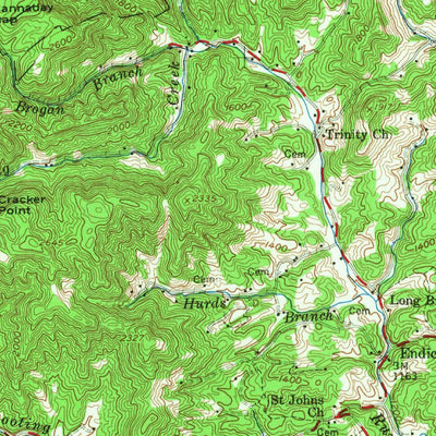 United States Geological Survey Endicott, VA (1957, 62500-Scale) digital map