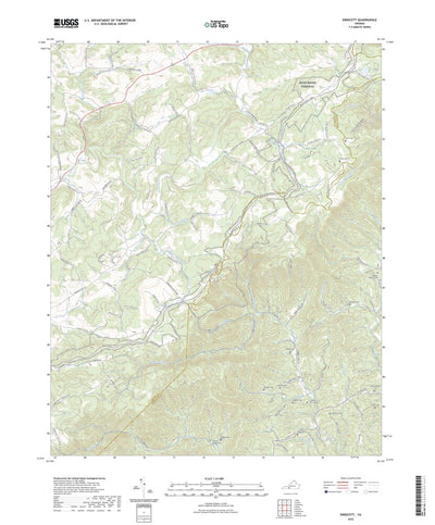 United States Geological Survey Endicott, VA (2022, 24000-Scale) digital map