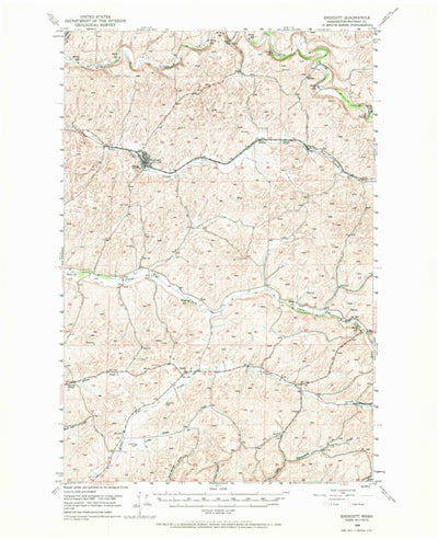 United States Geological Survey Endicott, WA (1950, 62500-Scale) digital map